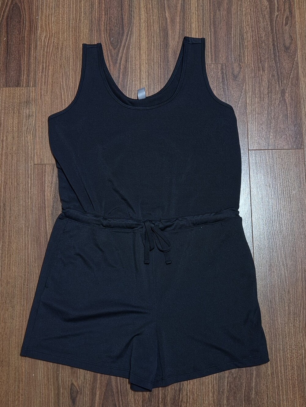 Joe Fresh Black Sleeveless Romper One-Piece with Tie Waist Size Small